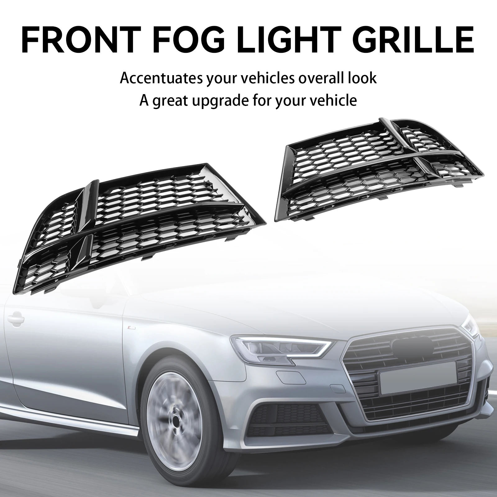 Artudatech Front Fog Light Cover Bezel Grille Grill for AUDI A3 8V S-LINE 2017-2019
Artudatech Front Fog Light Cover Bezel Grille Grill for AUDI A3 8V S-LINE 2017-2019