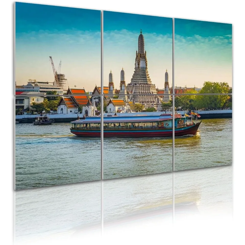 6 Pack Art Acoustic Panels Wat Arun Temple dawn Bangkok Thailand Sound Absorbing Panel 48"x72" Soundproof Wall Panels Acoustic
6 Pack Art Acoustic Panels Wat Arun Temple dawn Bangkok Thailand Sound Absorbing Panel 48"x72" Soundproof Wall Panels Acoustic