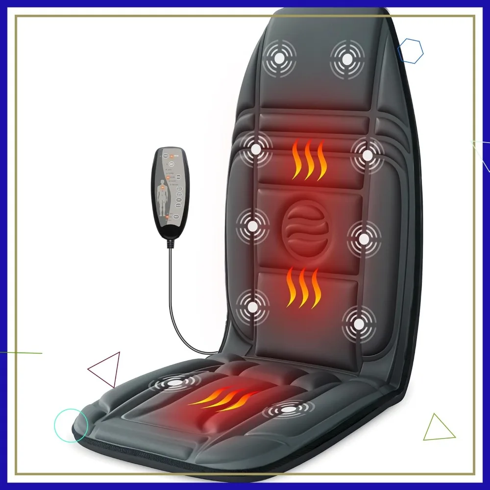 Targeted Vibration Massage Pad with Heat, 10 Motors & 2 Levels for Back Pain Relief, Fits Recliners & Office Chairs
Targeted Vibration Massage Pad with Heat, 10 Motors & 2 Levels for Back Pain Relief, Fits Recliners & Office Chairs