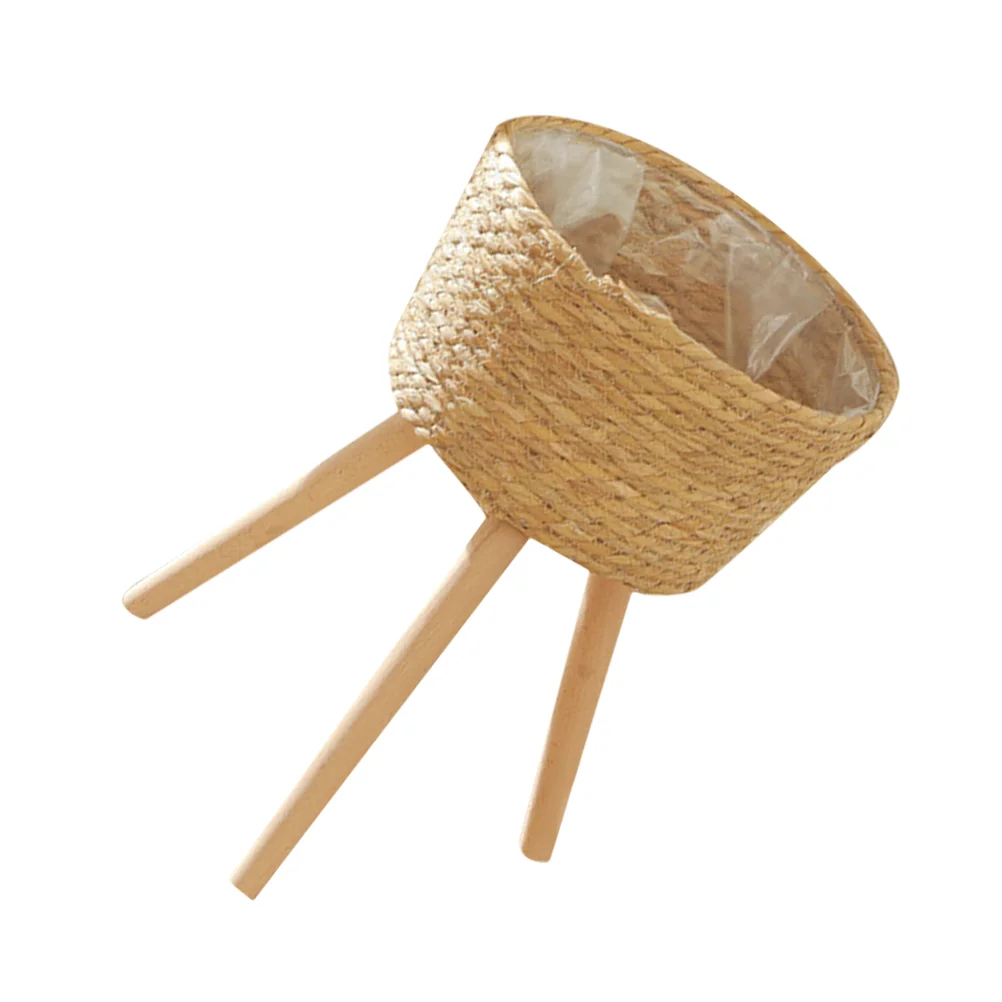 Floor Stand Home Decor Indoor Plant Rack Wooden Household Holder Weaving Flower Basket Grass Simple Pot Woven
Floor Stand Home Decor Indoor Plant Rack Wooden Household Holder Weaving Flower Basket Grass Simple Pot Woven