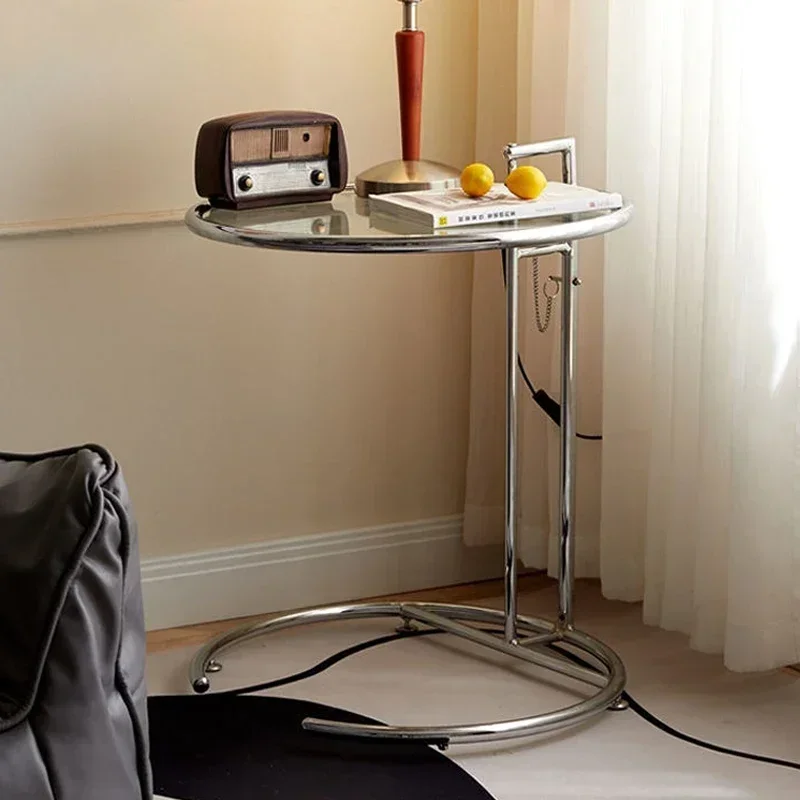 Transparent Lift Coffee Round Glass Sofa Nordic Designer C-shaped Mental Iron Side Table End Table
Transparent Lift Coffee Round Glass Sofa Nordic Designer C-shaped Mental Iron Side Table End Table