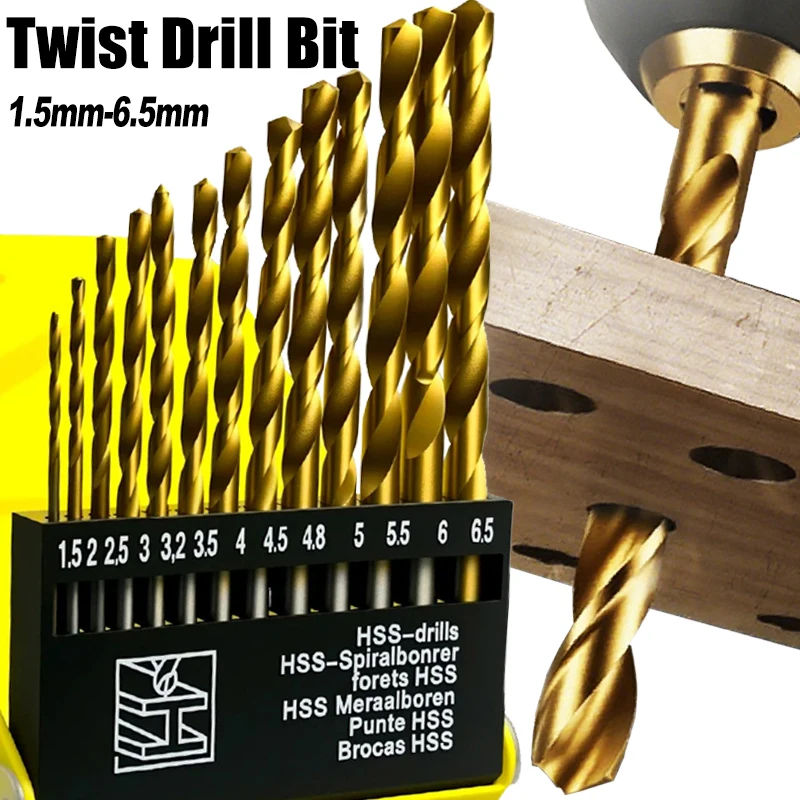 Набор метрических сверл с коробкой, сверла с поворотным хвостовиком для стекла, металлической плитки, дерева, бетона, электрический сверлильный инструмент 1,5–6,5 мм
Набор метрических сверл с коробкой, сверла с поворотным хвостовиком для стекла, металлической плитки, дерева, бетона, электрический сверлильный инструмент 1,5–6,5 мм