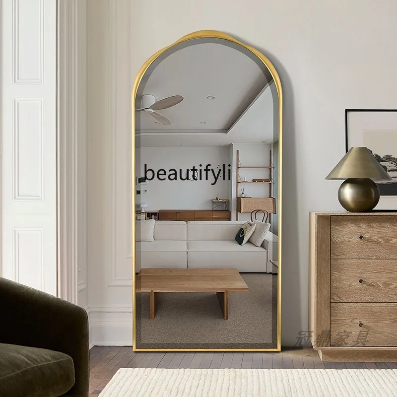French Full-Length Mirror Living Room Floor Mirror Bedroom Dressing Mirror Home Entry Wall-Mounted
French Full-Length Mirror Living Room Floor Mirror Bedroom Dressing Mirror Home Entry Wall-Mounted