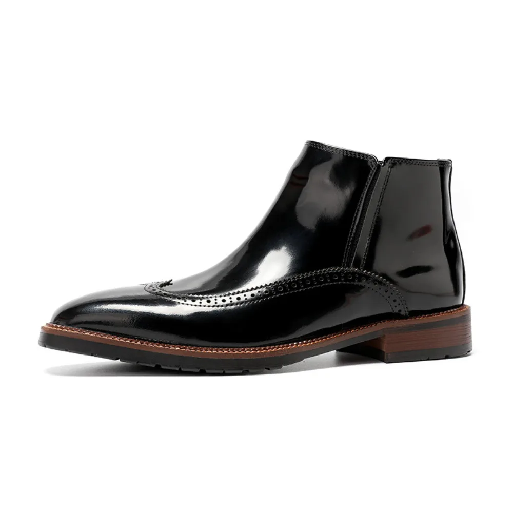 Mens Brogue Boots British Style Genuine Leather Trendy Business Casual High Top Leather Polished Leather Boots 2026
Mens Brogue Boots British Style Genuine Leather Trendy Business Casual High Top Leather Polished Leather Boots 2026