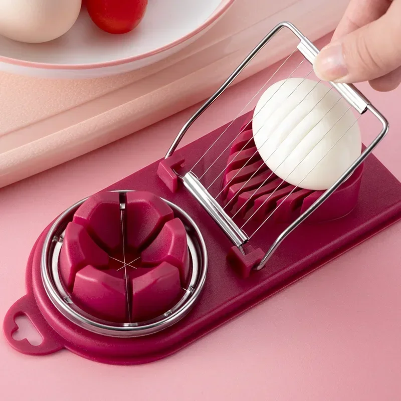 Multifunctional Egg Cutter Stainless Steel Egg Slicer Sectioner Cutter Mold Flower-Shape Luncheon Meat Cutter Kitchen Gadgets
Multifunctional Egg Cutter Stainless Steel Egg Slicer Sectioner Cutter Mold Flower-Shape Luncheon Meat Cutter Kitchen Gadgets