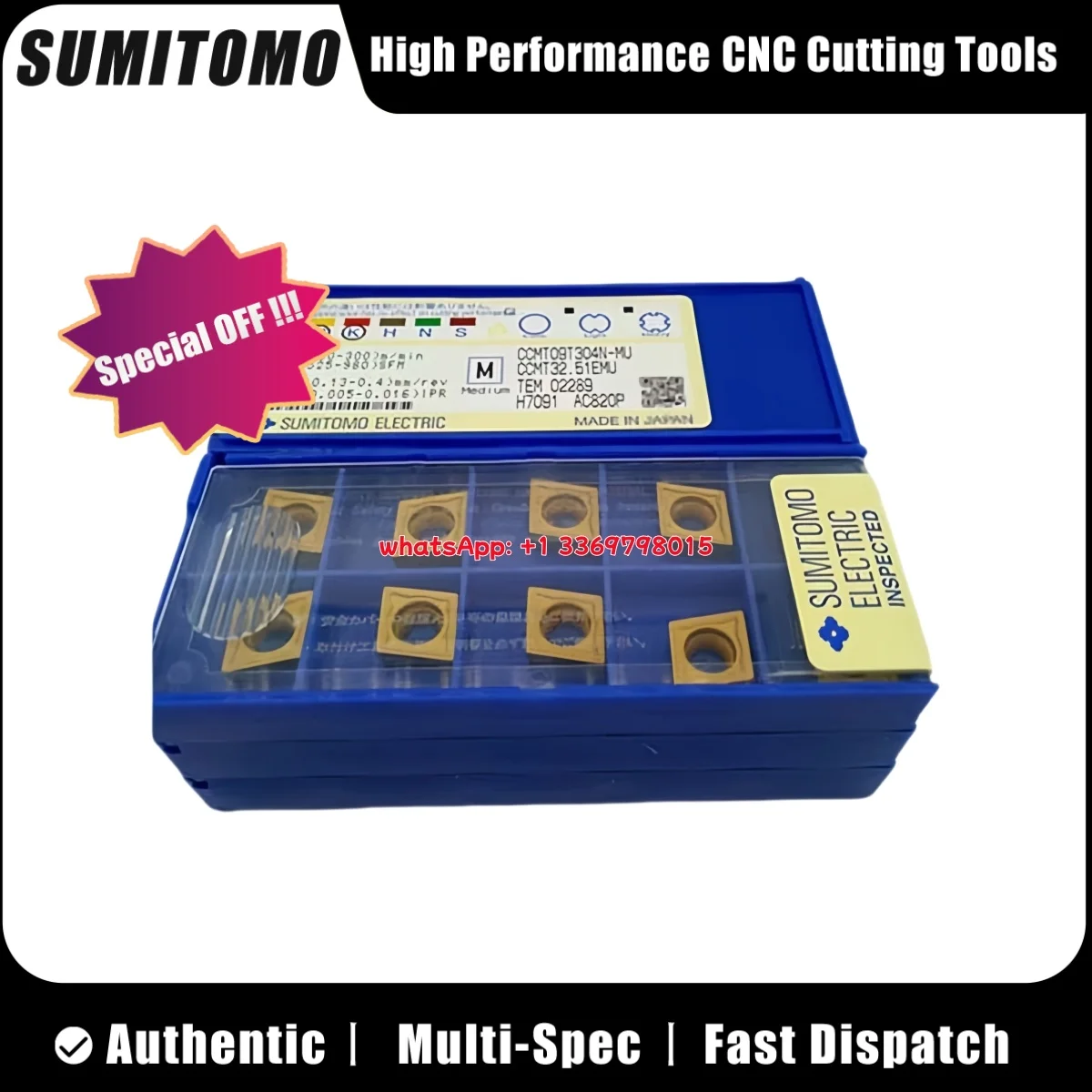 SUMITOMO Оригинальный CCMT CCMT0602 02 04 CCMT09T3 04 08 N-SU N-MU N-GU AC405K AC410K AC420K AC5005S AC5025S Токарная вставка 10p
SUMITOMO Оригинальный CCMT CCMT0602 02 04 CCMT09T3 04 08 N-SU N-MU N-GU AC405K AC410K AC420K AC5005S AC5025S Токарная вставка 10p