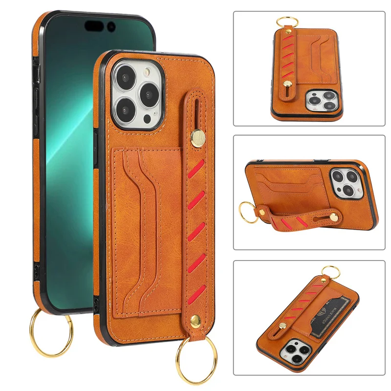 Luxury Leather Card Cover for iphone 14 13 12 11 Pro Max Plus Mini X XS XR 7 8 Shock-proof Wristband Phone Case
Luxury Leather Card Cover for iphone 14 13 12 11 Pro Max Plus Mini X XS XR 7 8 Shock-proof Wristband Phone Case