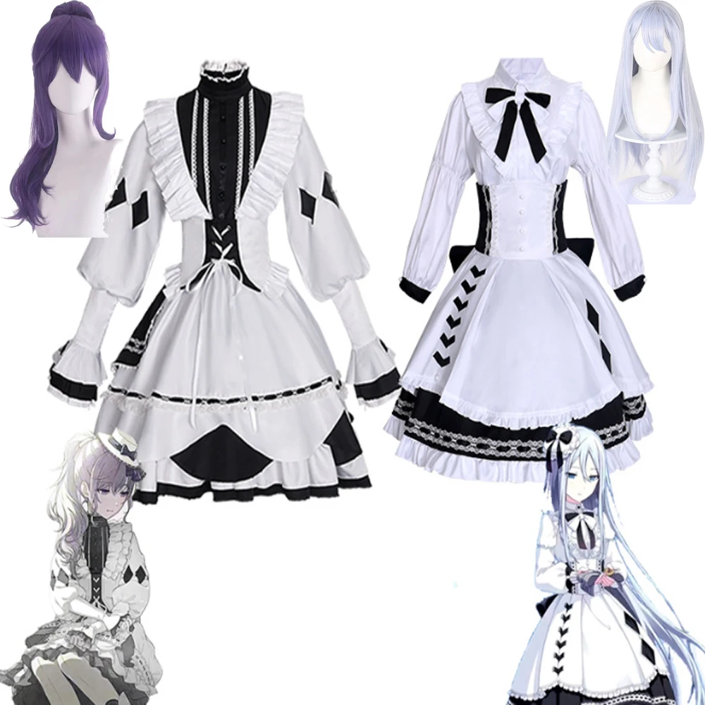 Anime Yoisaki Kanade Asahina Mafuyu Cosplay Costume Wig Project Sekai Lolita Apron Maid Dress Disfraz Halloween Outfit for Women
Anime Yoisaki Kanade Asahina Mafuyu Cosplay Costume Wig Project Sekai Lolita Apron Maid Dress Disfraz Halloween Outfit for Women