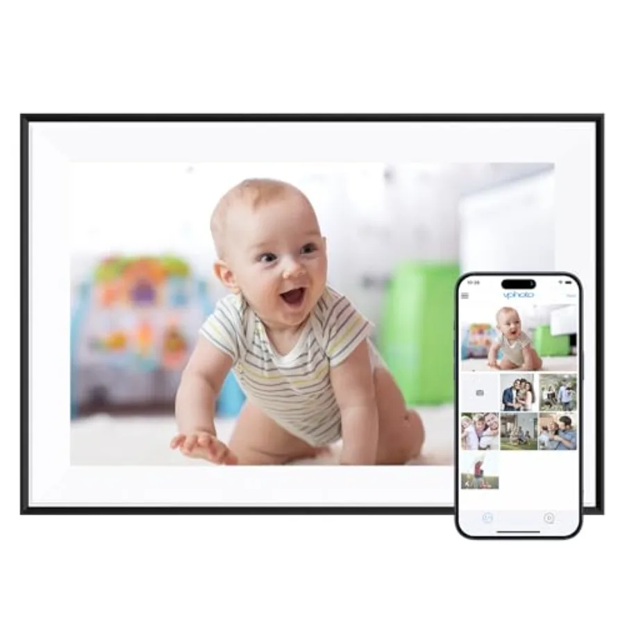 Цифровая фоторамка 10.1'' с Wi-Fi - HD IPS сенсорный экран 1280*800, автоматическое поворотное отображение, обмен фото/видео
Цифровая фоторамка 10.1'' с Wi-Fi - HD IPS сенсорный экран 1280*800, автоматическое поворотное отображение, обмен фото/видео