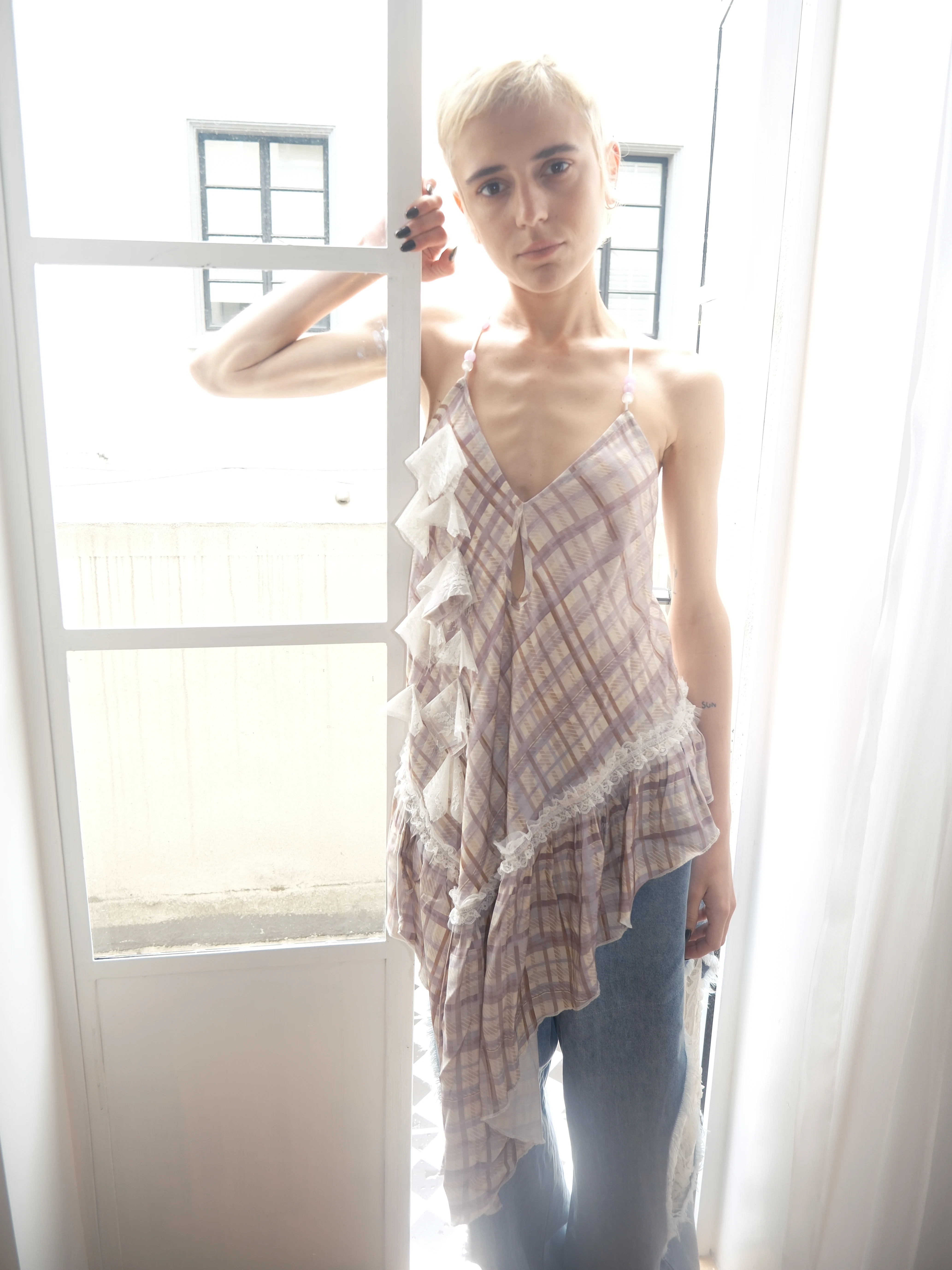 Romantic Retro Handmade Floral Beaded Checkered Strap Vest Women's Loose Fit Polyester Spring Summer Outerwear Casual Wear
Romantic Retro Handmade Floral Beaded Checkered Strap Vest Women's Loose Fit Polyester Spring Summer Outerwear Casual Wear