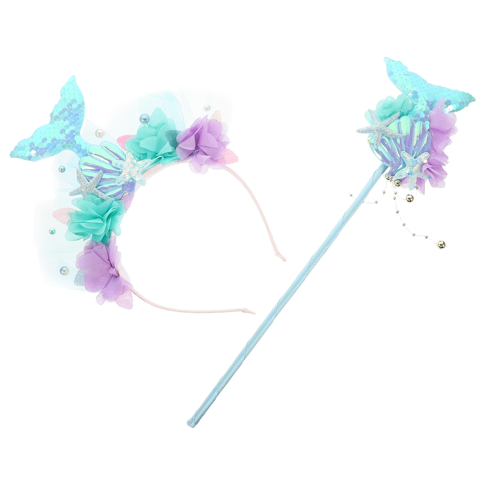 Mermaid Headband Set Sequin Hairband Girls Costume Props Reusable Fairy Accessory Party DIY Decor
Mermaid Headband Set Sequin Hairband Girls Costume Props Reusable Fairy Accessory Party DIY Decor