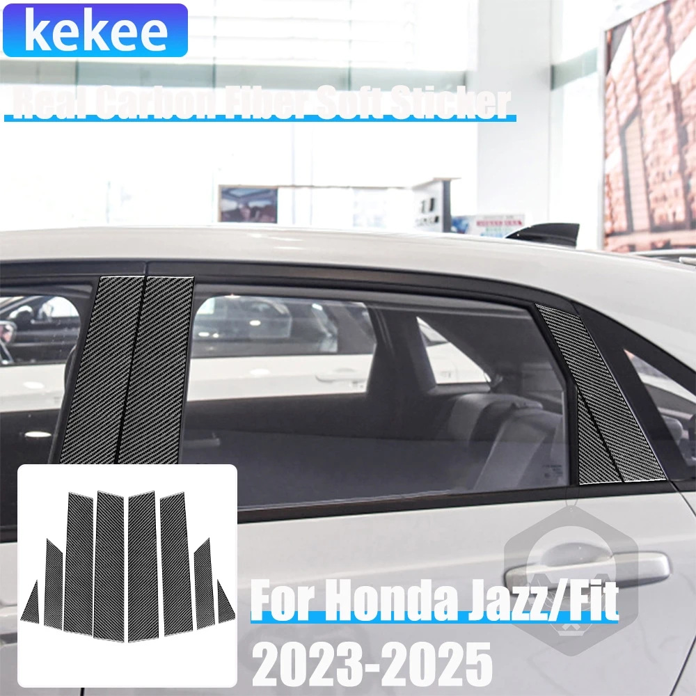 Real Carbon Fiber Car Accessories B-pillar Panel Decorative Trim Cover Soft Sticker For Honda Fit /Jazz GR9 2023 2024 2025
Real Carbon Fiber Car Accessories B-pillar Panel Decorative Trim Cover Soft Sticker For Honda Fit /Jazz GR9 2023 2024 2025
