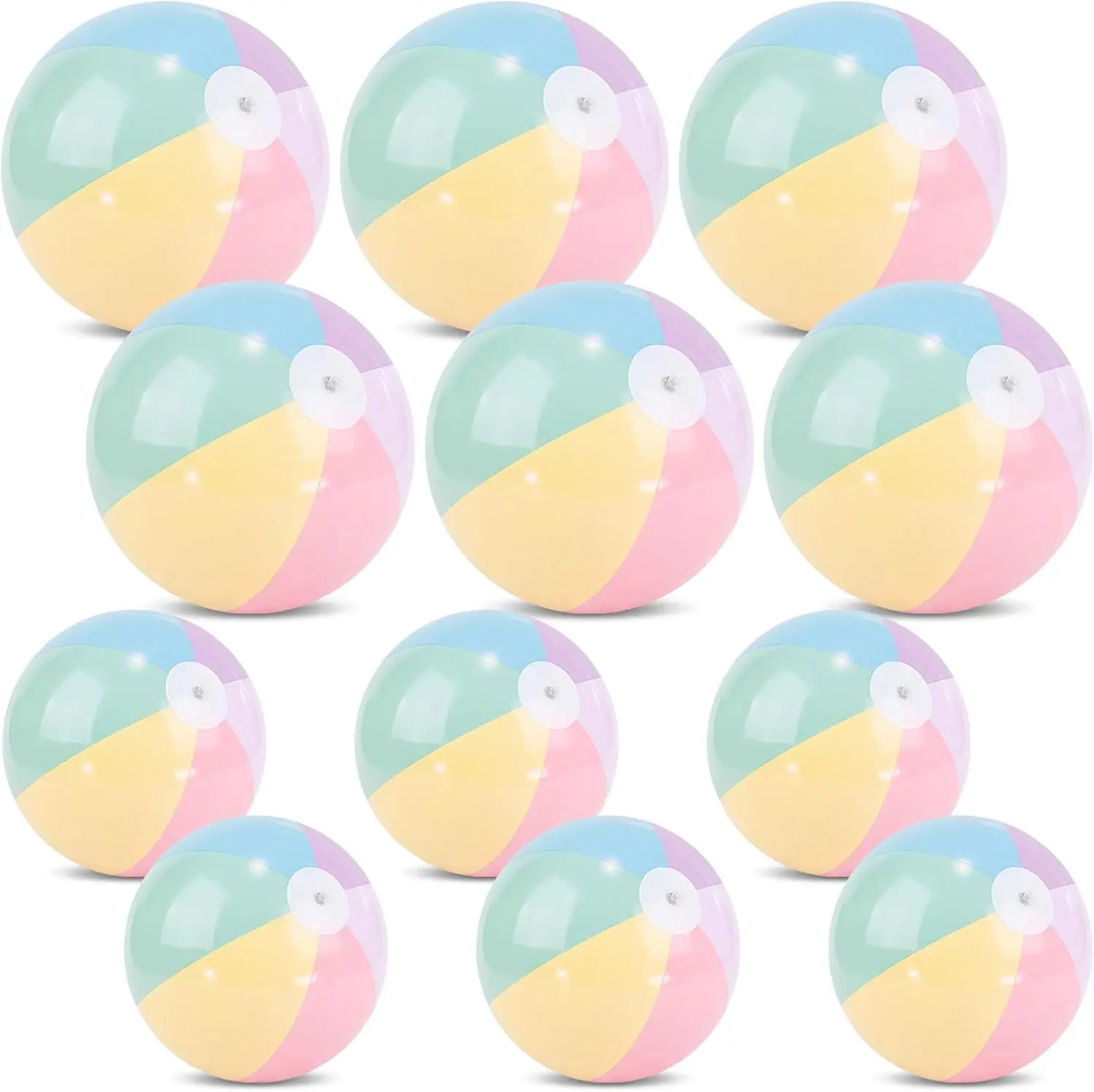 MiniInflat 12 Pcs Pastel Inflatable Beach Balls for Kids Bulk Jumbo Big Beach Balls Pool Toys Baby Shower Birthday Summer Swimming Party Decor Favor Water Games(10 Inch, 18 Inch,Macaron Color)
MiniInflat 12 Pcs Pastel Inflatable Beach Balls for Kids Bulk Jumbo Big Beach Balls Pool Toys Baby Shower Birthday Summer Swimming Party Decor Favor Water Games(10 Inch, 18 Inch,Macaron Color)