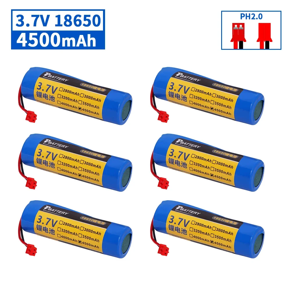 Upgrade 3.7V 18650 4500mAH Rechargeable Lithium Battery with PCB PH2.0-2P Battery for Fishing LED Light Bluetooth 4.2V
Upgrade 3.7V 18650 4500mAH Rechargeable Lithium Battery with PCB PH2.0-2P Battery for Fishing LED Light Bluetooth 4.2V