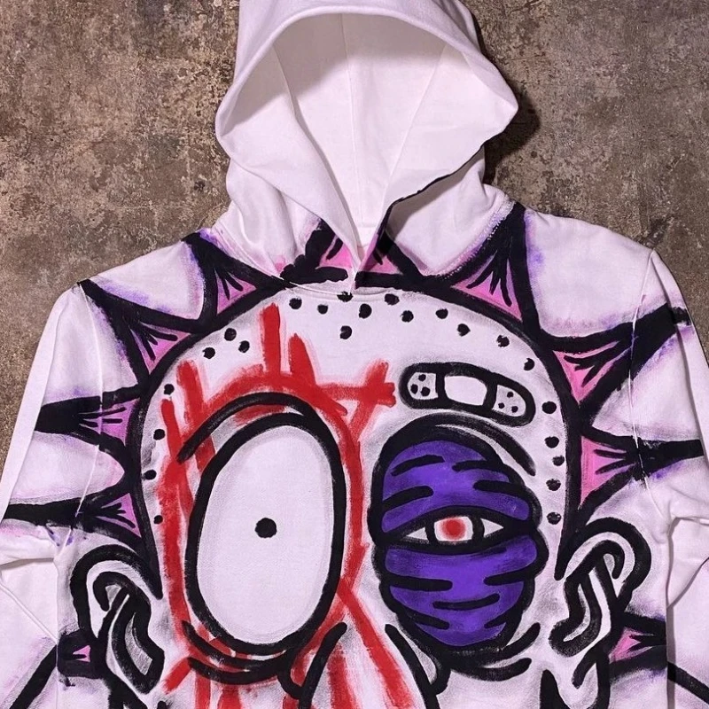 With Hat Long Sleeved Pullover No Pocket Unisex Trendy Hoodie 2024 American Street Style Personalized Printed Hoodie
With Hat Long Sleeved Pullover No Pocket Unisex Trendy Hoodie 2024 American Street Style Personalized Printed Hoodie