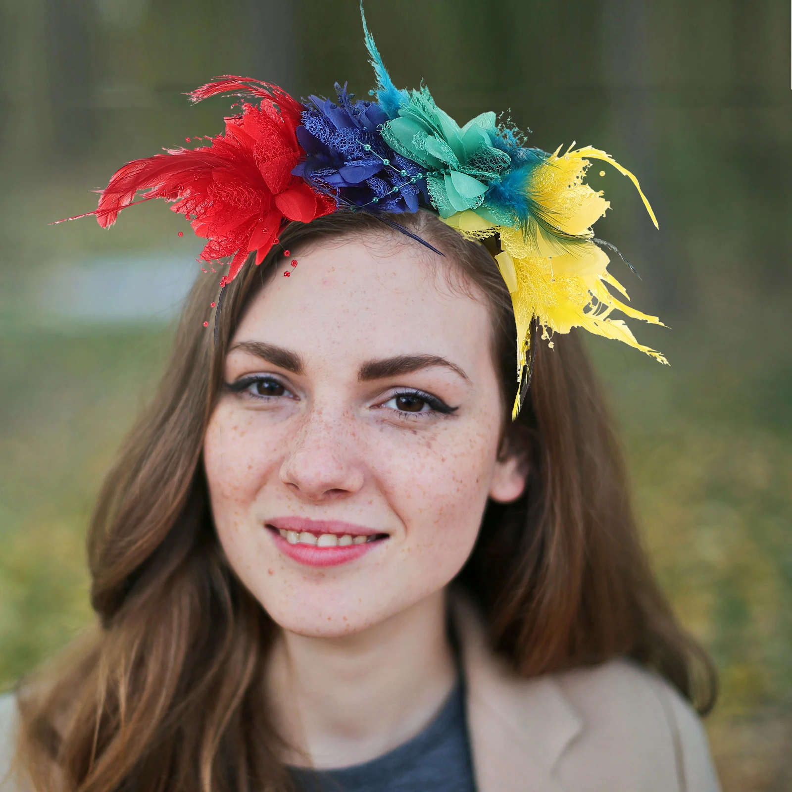 1Pcs Colorful Flower Feathered Headband Floral Hairband Elegant Costume Accessory For Women Holiday Party Wedding
1Pcs Colorful Flower Feathered Headband Floral Hairband Elegant Costume Accessory For Women Holiday Party Wedding