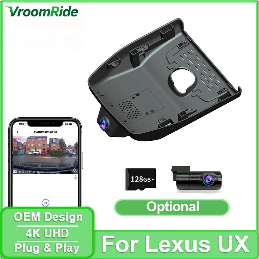 4K OEM видеорегистратор для Lexus UX (ZA10) 2019-2024, 2025, 2026, автомобильный видеорегистратор с Wi-Fi и управлением через приложение, ночным видением, циклической записью для LEXUS
4K OEM видеорегистратор для Lexus UX (ZA10) 2019-2024, 2025, 2026, автомобильный видеорегистратор с Wi-Fi и управлением через приложение, ночным видением, циклической записью для LEXUS