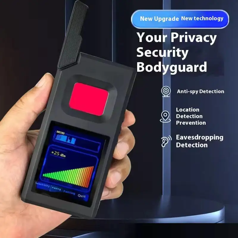 Upgraded AI Scanning Privacy Detector, Automatic MAC Analysis Hidden Camera GPS Tracker Eavesdropping Bug Detector