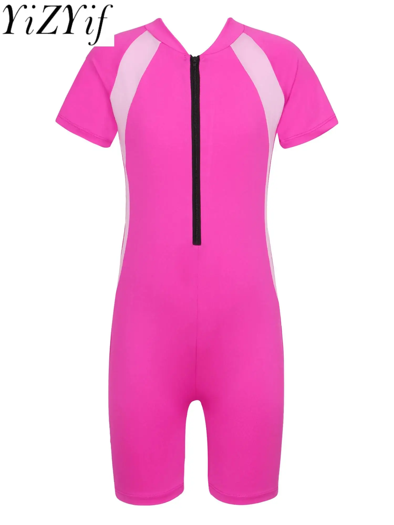 Kids Swimwear Beachwear Romper Summer Bathing Suit Short Sleeves Swimsuit Boys Girls One-Piece Swimming Jumpsuit Rash Guard
Kids Swimwear Beachwear Romper Summer Bathing Suit Short Sleeves Swimsuit Boys Girls One-Piece Swimming Jumpsuit Rash Guard