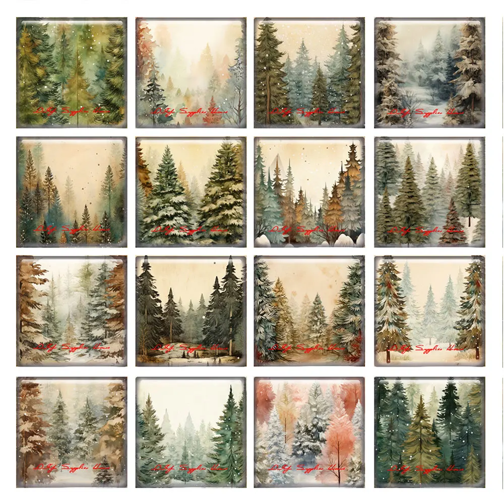 10pcs/lots Christmas X-mas Winter Pine Tree Square Photo Glass Cabochon Charms Demo Flat Back Cameo For Diy Jewelry Making
10pcs/lots Christmas X-mas Winter Pine Tree Square Photo Glass Cabochon Charms Demo Flat Back Cameo For Diy Jewelry Making