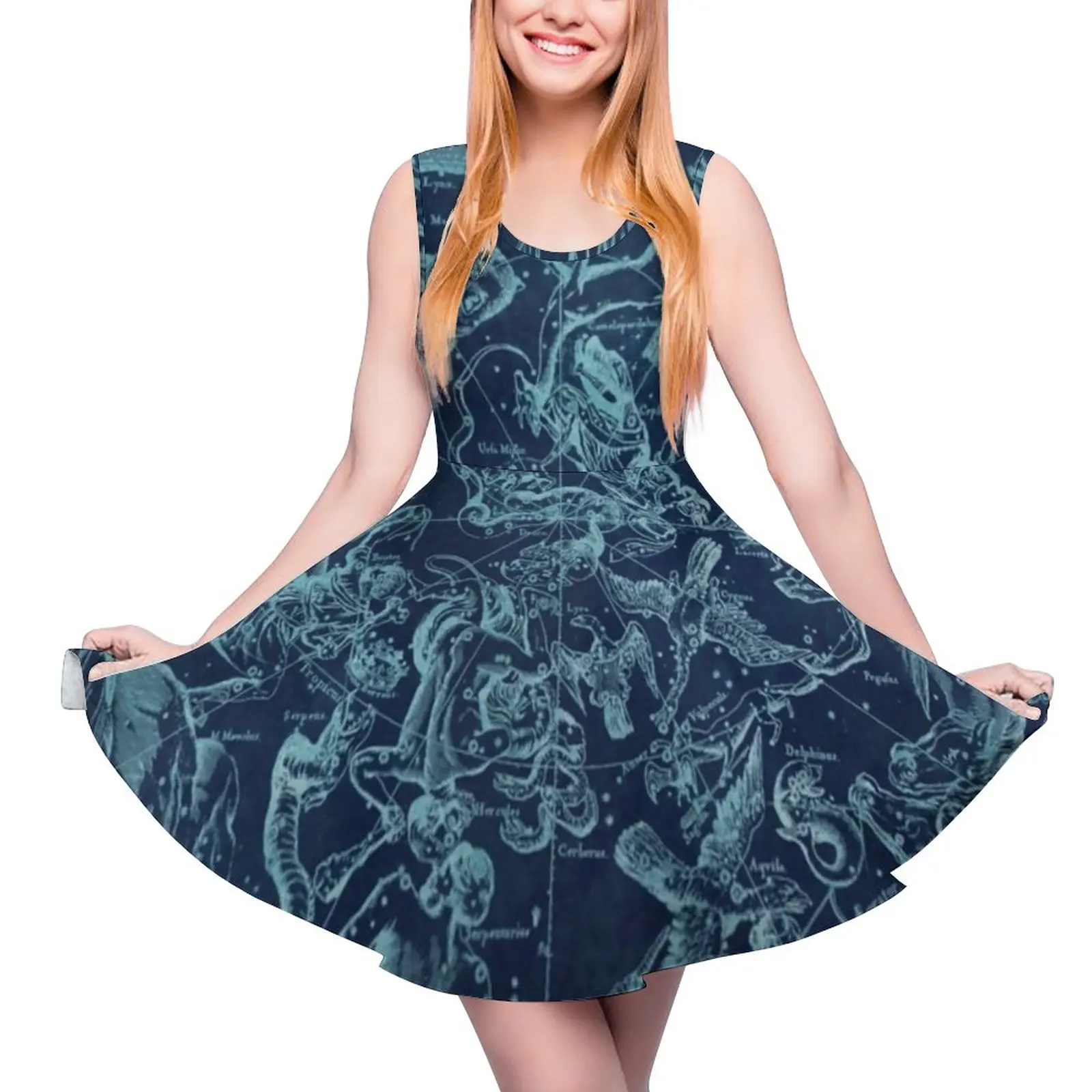 Vintage Map Dress Constellations Astrological Signs Beach Dresses High Waist Aesthetic Skate Dress Women Printed Clothing Gift
Vintage Map Dress Constellations Astrological Signs Beach Dresses High Waist Aesthetic Skate Dress Women Printed Clothing Gift