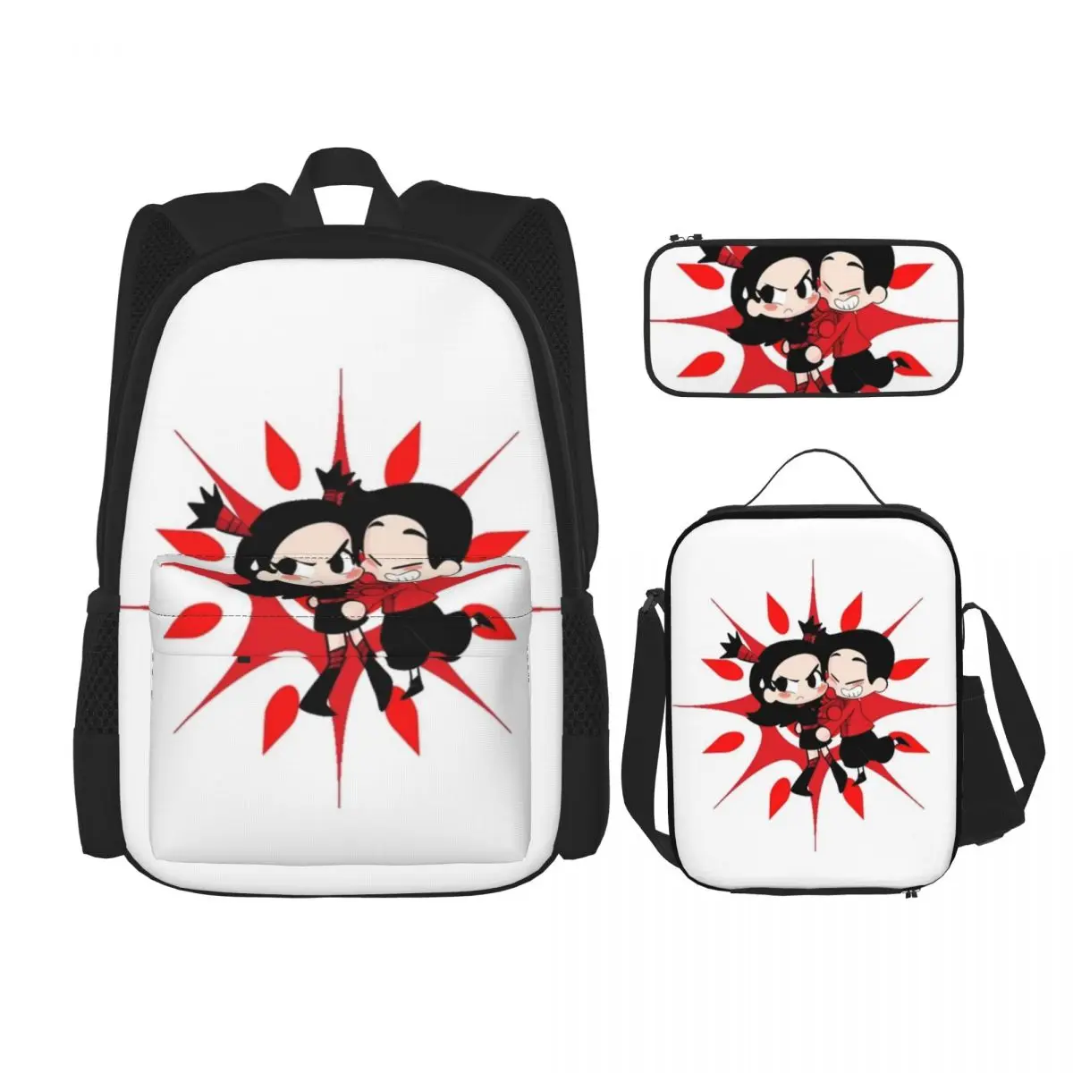Pucca And Garu A Funny Love Story Рюкзаки для мальчиков и девочек Книжная сумка Детские школьные сумки Рюкзак Сумка для обеда Сумка для ручек Набор из трех предметов
Pucca And Garu A Funny Love Story Рюкзаки для мальчиков и девочек Книжная сумка Детские школьные сумки Рюкзак Сумка для обеда Сумка для ручек Набор из трех предметов