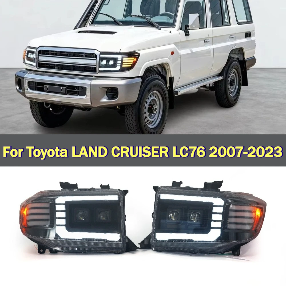 For Toyota LAND CRUISER LC76 2007-2023 LED Headlight Assembly 12V High Low Beam Streamer Turn Signal Position Light DRL Headlamp
For Toyota LAND CRUISER LC76 2007-2023 LED Headlight Assembly 12V High Low Beam Streamer Turn Signal Position Light DRL Headlamp