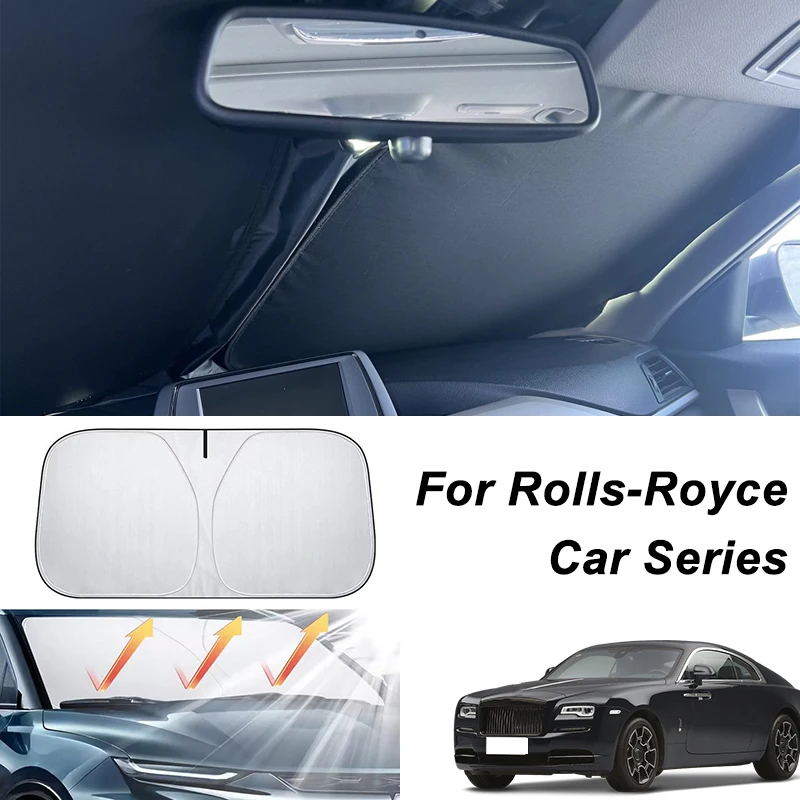 Car Front Windshield Sunshade For Rolls-Royce Phantom Ghost Cullinan Wraith Dawn Silver-Spirit UV Protection Sun Shade
Car Front Windshield Sunshade For Rolls-Royce Phantom Ghost Cullinan Wraith Dawn Silver-Spirit UV Protection Sun Shade