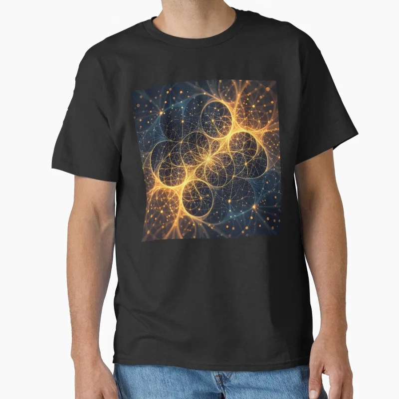 Sacred Geometry Cosmic Glow T-Shirt – Golden Fractal Energy Gift t shirt Large size Tops Graphic Print men's Clothes
Sacred Geometry Cosmic Glow T-Shirt – Golden Fractal Energy Gift t shirt Large size Tops Graphic Print men's Clothes