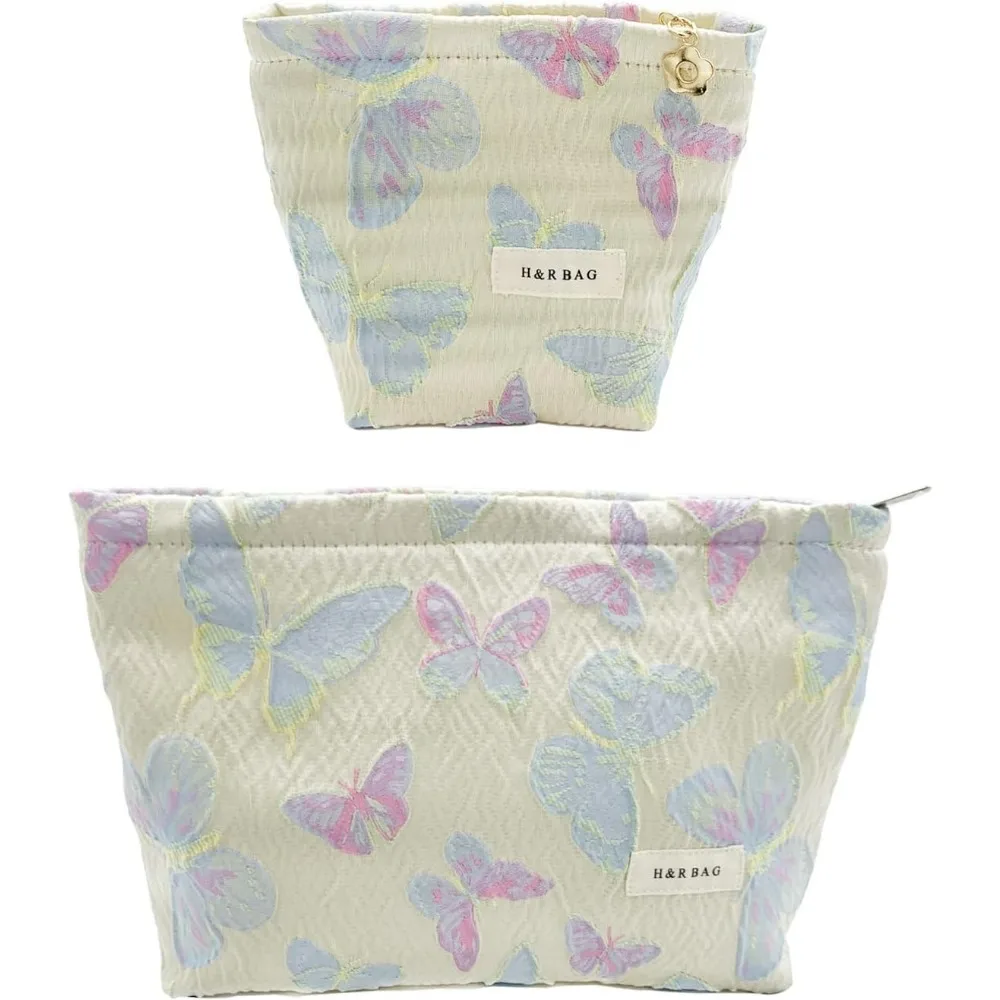 2 Pcs Makeup Bags, Large Cosmetic Bag Travel Toiletry Bag Organizer for Women, Embroidery Craft
2 Pcs Makeup Bags, Large Cosmetic Bag Travel Toiletry Bag Organizer for Women, Embroidery Craft