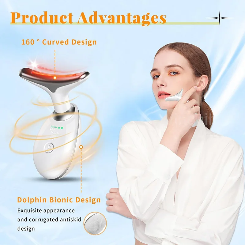 Face Lift 7 Colors Neck Beauty Neck Device Slim Massager Facial Lifting Tightening Face Wrinkle Remover Face Care Beauty Machine
Face Lift 7 Colors Neck Beauty Neck Device Slim Massager Facial Lifting Tightening Face Wrinkle Remover Face Care Beauty Machine