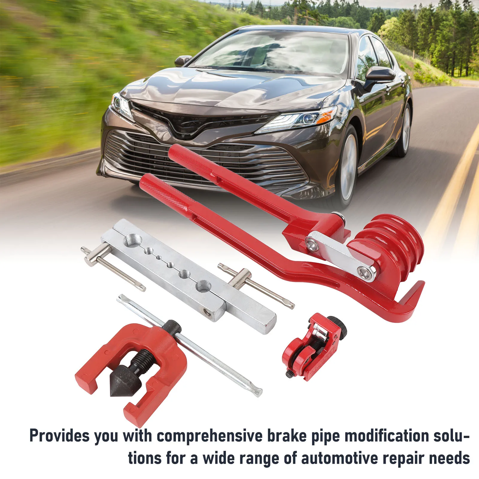 Комплект тормозной магистрали 3/16 дюйма, профессиональный набор инструментов для развальцовки тормозной магистрали с медным покрытием для большинства трансмиссий гидравлических тормозных систем
Комплект тормозной магистрали 3/16 дюйма, профессиональный набор инструментов для развальцовки тормозной магистрали с медным покрытием для большинства трансмиссий гидравлических тормозных систем