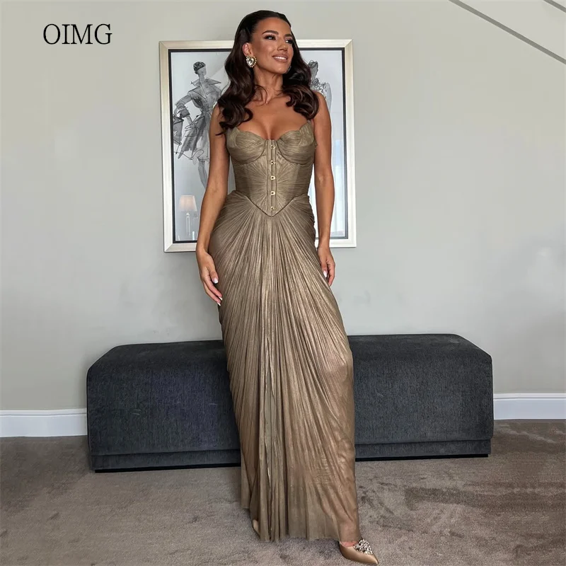 OIMG Trendy Sweetheart Neck Mermaid Prom Gowns Backless Pleated Party Gown Floor Length Gala-ready Evening Dress Customized
OIMG Trendy Sweetheart Neck Mermaid Prom Gowns Backless Pleated Party Gown Floor Length Gala-ready Evening Dress Customized