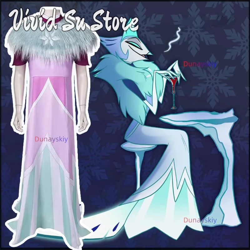 Cartoon Helluva Cosplay Boss Andrealphus Role-play Costume Long Skirt Fur Shawl Hallowmas Party Uniform Carnival Role Play Suits
Cartoon Helluva Cosplay Boss Andrealphus Role-play Costume Long Skirt Fur Shawl Hallowmas Party Uniform Carnival Role Play Suits
