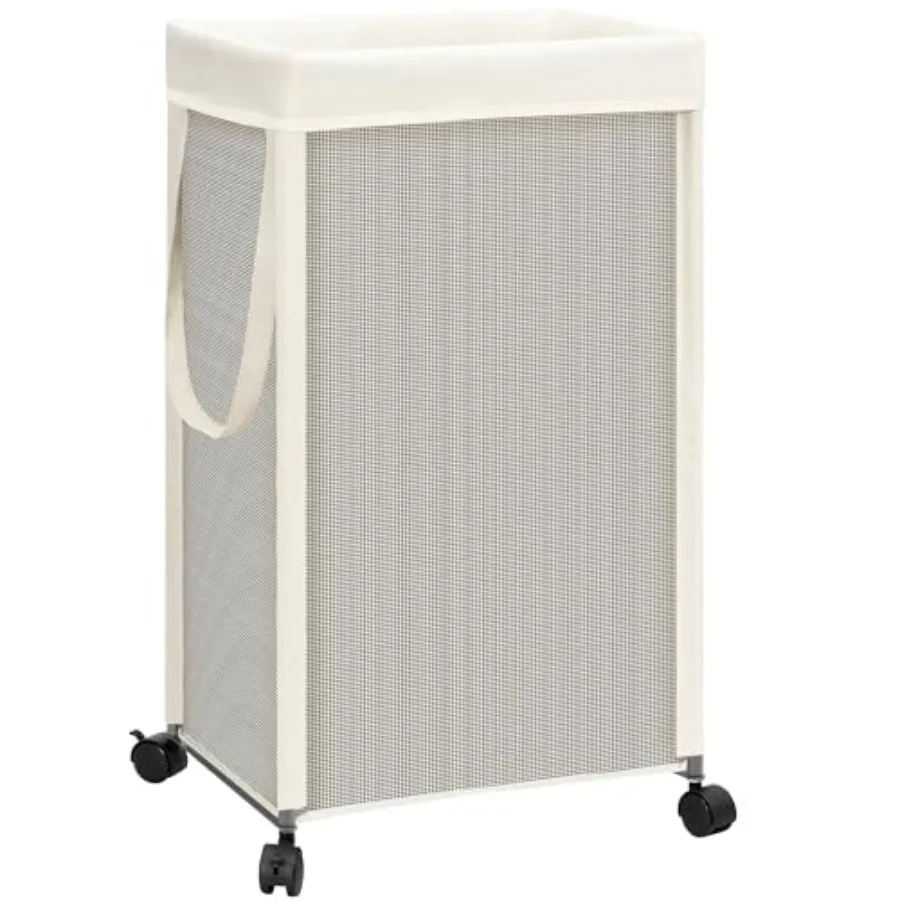 Laundry Hamper with Wheels, 90L 23.7 Gal Large Tall Rolling Laundry Basket with Removable and Washable Liner Bag, Aesthetic Dir
Laundry Hamper with Wheels, 90L 23.7 Gal Large Tall Rolling Laundry Basket with Removable and Washable Liner Bag, Aesthetic Dir