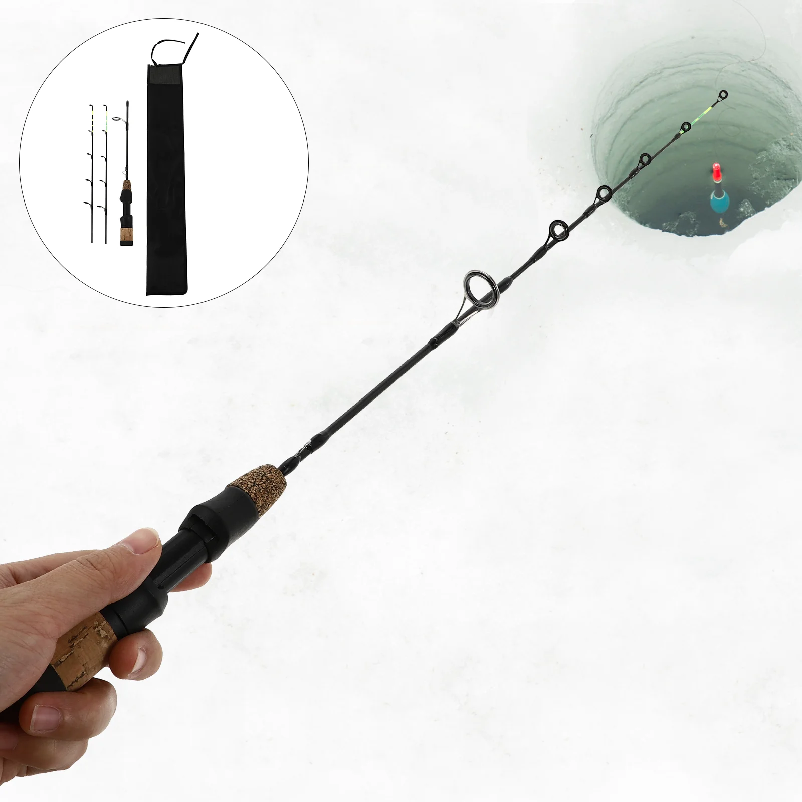 Ice Fishing Rod Adjustable Pocket Accessory Shrimp Pole Tool Stick Carbon Winter Lure
Ice Fishing Rod Adjustable Pocket Accessory Shrimp Pole Tool Stick Carbon Winter Lure