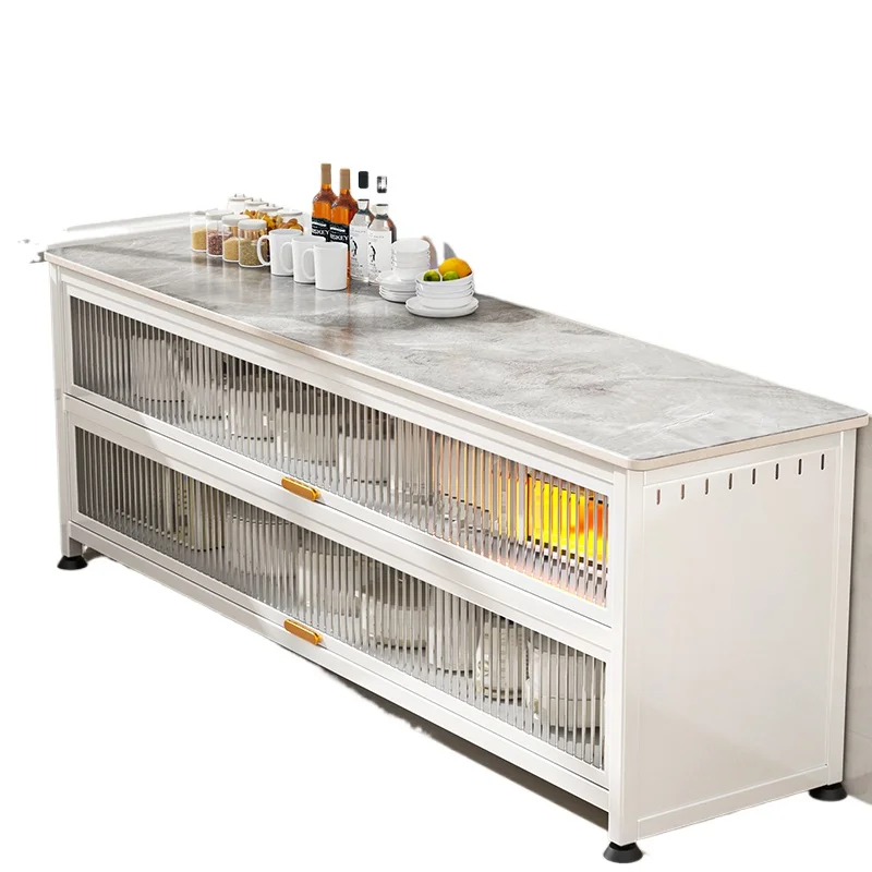 Kitchen rack floor-to-ceiling multi-layer rock slab side cabinets, storage lockers
Kitchen rack floor-to-ceiling multi-layer rock slab side cabinets, storage lockers