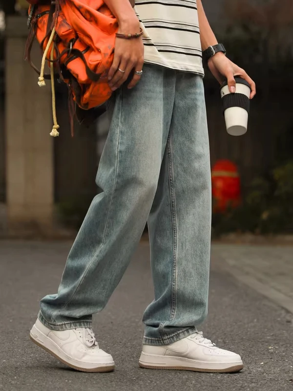 Retro Waed Loose Fit Casual Jeans Men's Straight Leg Jeans Spring Autumn New Sle American Vintage Blue Jeans Loose Jeans
Retro Waed Loose Fit Casual Jeans Men's Straight Leg Jeans Spring Autumn New Sle American Vintage Blue Jeans Loose Jeans