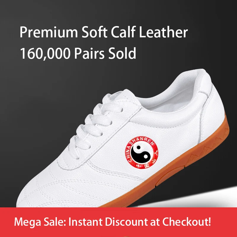 Professional Tai Chi Shoes - Unisex Soft Leather Martial Arts Training Shoes with Flexible Rubber Sole for All-Seasons
Professional Tai Chi Shoes - Unisex Soft Leather Martial Arts Training Shoes with Flexible Rubber Sole for All-Seasons
