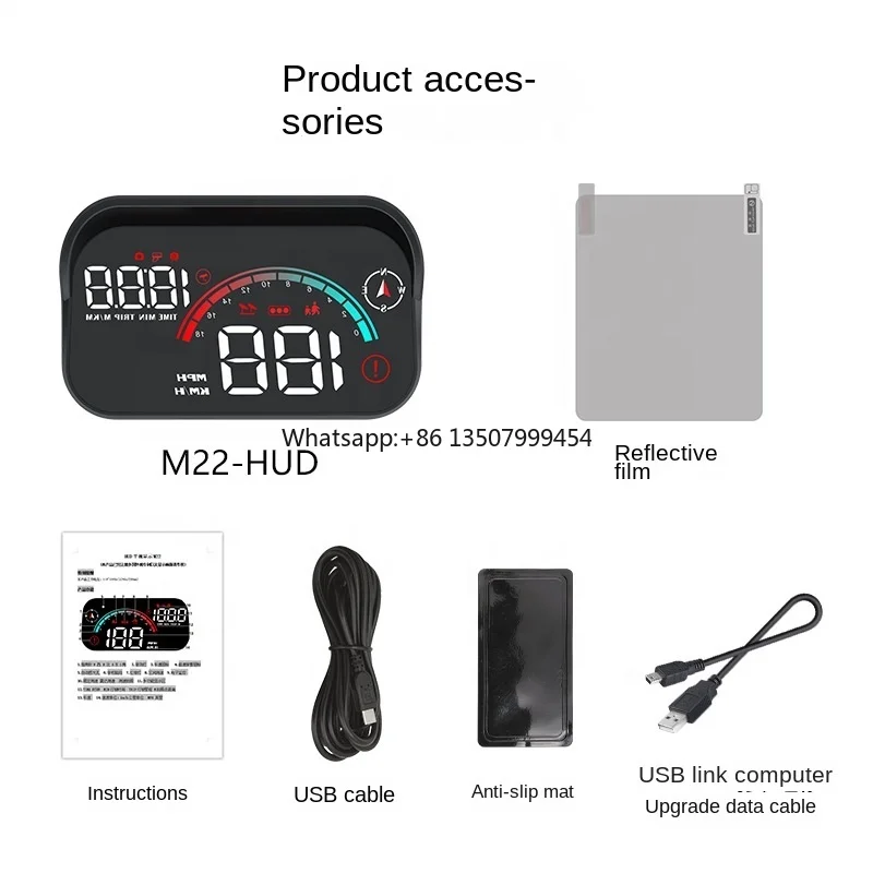 Universal Smart Gauge Head up Display Gps HUD M22 Smart Digital Speedometer with Temp Alarm Functions for All Cars
Universal Smart Gauge Head up Display Gps HUD M22 Smart Digital Speedometer with Temp Alarm Functions for All Cars