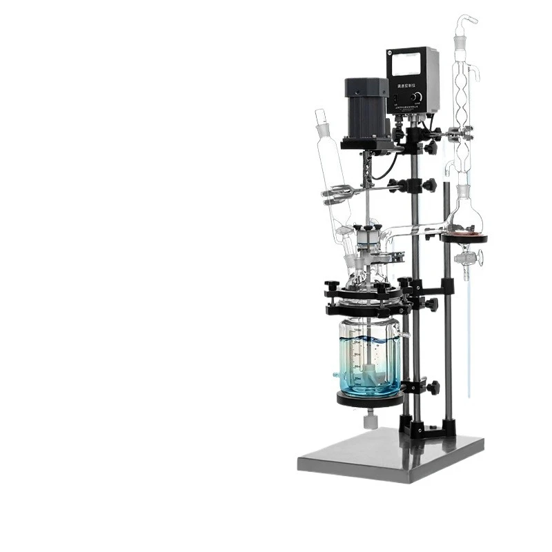 Desktop Double Glass Reactor Laboratory Small Vacuum High Temperature High Pressure Distillation Reactor Agitator 5L
Desktop Double Glass Reactor Laboratory Small Vacuum High Temperature High Pressure Distillation Reactor Agitator 5L