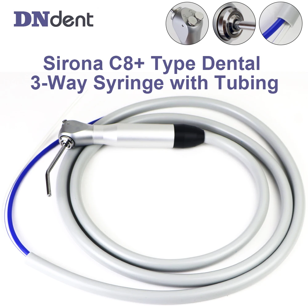 Dental Three Way Syringe Air Water Spray Triple Handpiece Oral Syringe Handpiece Tubing adaptation sirona C8+ Dentistry Tools
Dental Three Way Syringe Air Water Spray Triple Handpiece Oral Syringe Handpiece Tubing adaptation sirona C8+ Dentistry Tools