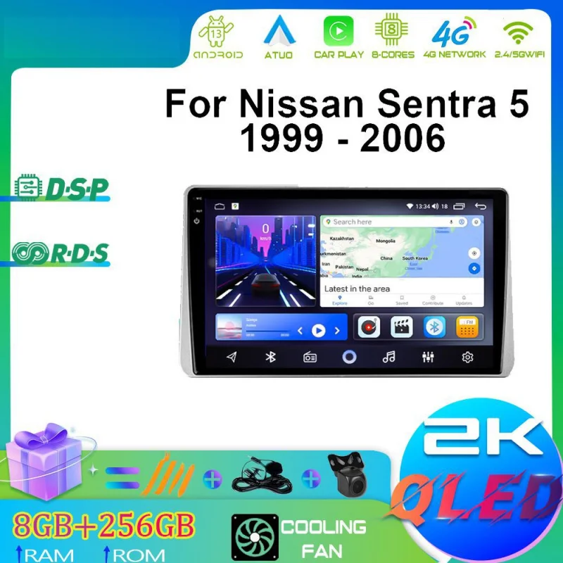 For Nissan Sentra 5 1999 2000-2006 Car Intelligent Systems Android Car Player GPS WIFI Carplay 4G Car Radio Navigation Stereo
For Nissan Sentra 5 1999 2000-2006 Car Intelligent Systems Android Car Player GPS WIFI Carplay 4G Car Radio Navigation Stereo