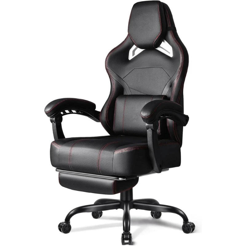 Large 400-pound gaming chair with ergonomic design and extra-large headrest and waist pillow
Large 400-pound gaming chair with ergonomic design and extra-large headrest and waist pillow