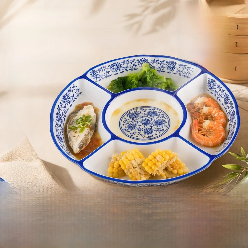 Ceramic Steamer Dish Microwave Safe Food Grade round Shape Chinese Style Ceramic Plate for Rice Serves One Person
Ceramic Steamer Dish Microwave Safe Food Grade round Shape Chinese Style Ceramic Plate for Rice Serves One Person