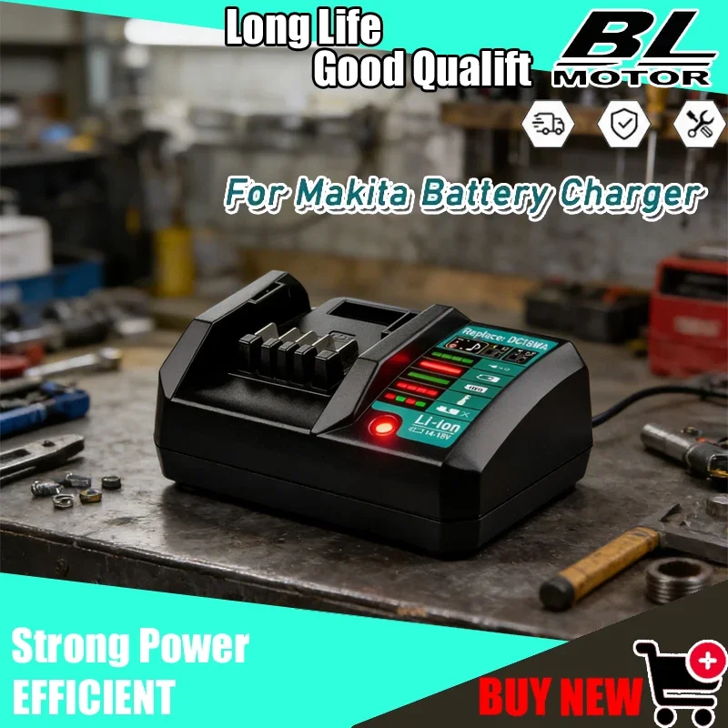 Зарядное устройство для литий-ионных аккумуляторов Makita DC18WA BL1815G BL1413G, 14.4В-18В, серия G, для электроинструментов, 100В-240В
Зарядное устройство для литий-ионных аккумуляторов Makita DC18WA BL1815G BL1413G, 14.4В-18В, серия G, для электроинструментов, 100В-240В
