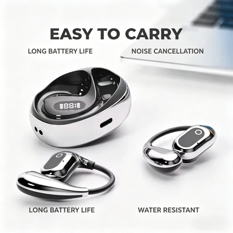 2026 New OWS Real Time Translation Earbuds Open-Ear Earbuds with LED Digital Display – No Ear Pain, Sports Ready
2026 New OWS Real Time Translation Earbuds Open-Ear Earbuds with LED Digital Display – No Ear Pain, Sports Ready