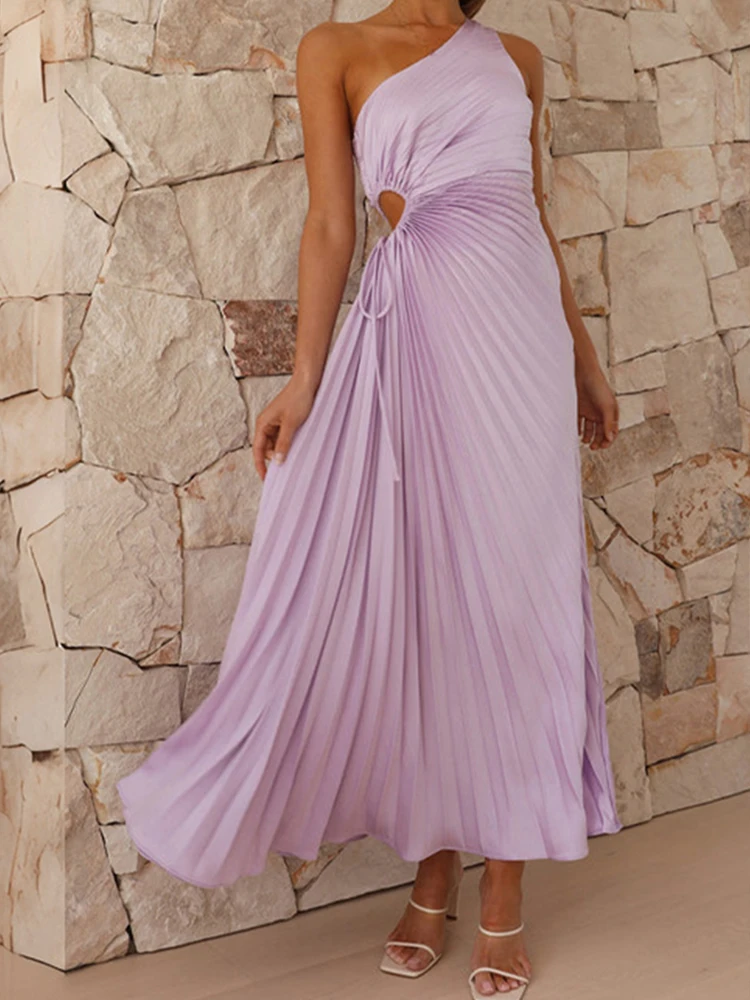 Hollow Out Long Dresses Women Sexy Evening Dress Female Elegant Diagonal Collar Party Dresses Ladies Slim Pleated Vestidos
Hollow Out Long Dresses Women Sexy Evening Dress Female Elegant Diagonal Collar Party Dresses Ladies Slim Pleated Vestidos