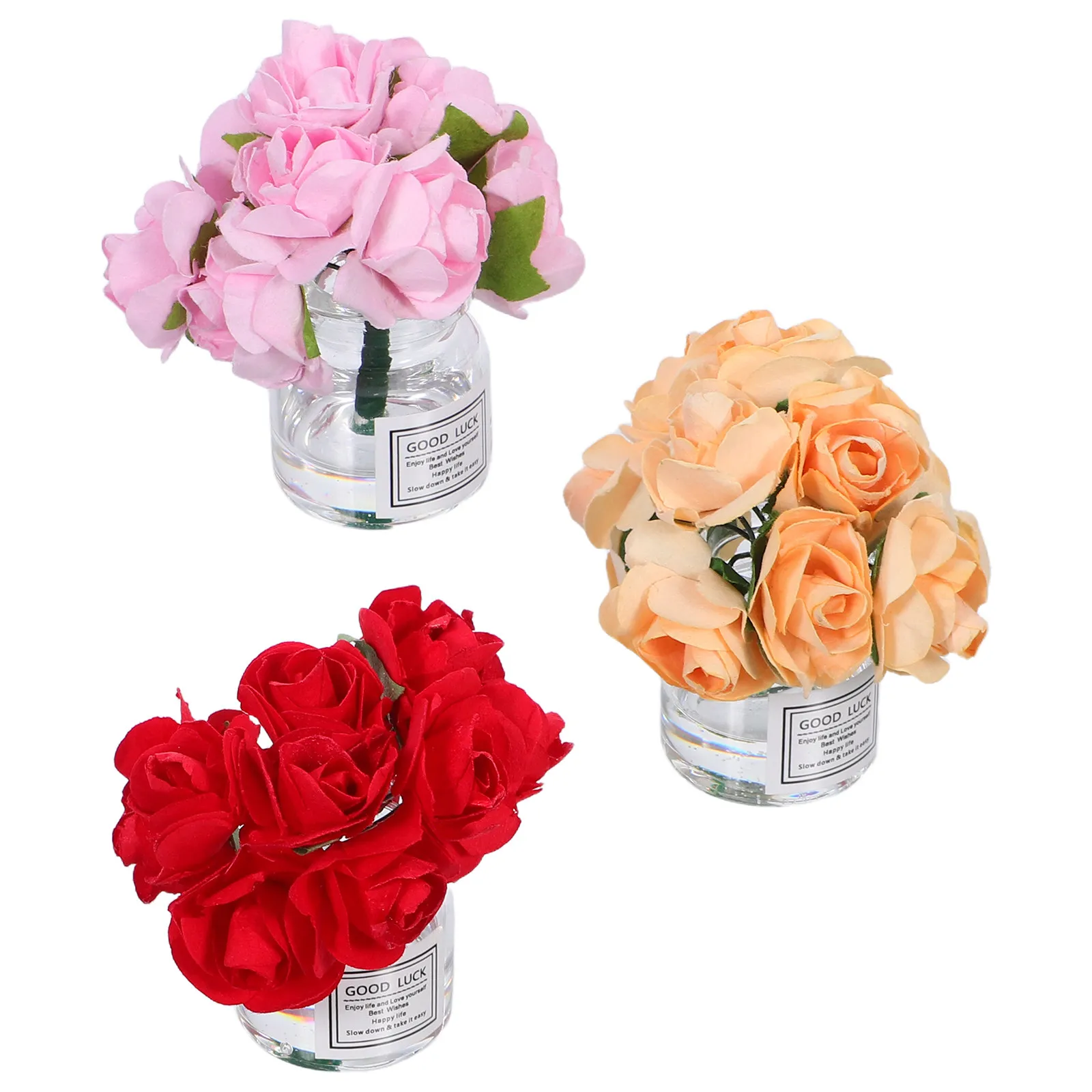 3Pcs Miniature Rose Vase Nordic Style Glass Small Decoration for Dollhouse Micro Landscape Mini Flower Vase Collectors
3Pcs Miniature Rose Vase Nordic Style Glass Small Decoration for Dollhouse Micro Landscape Mini Flower Vase Collectors