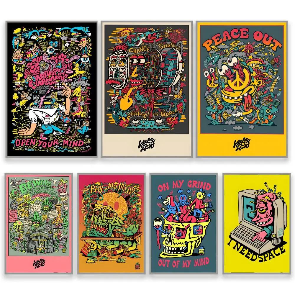 Anime K-Killer Acid Painting Calligraphy Aesthetic Cotton Canvas Wall Art for Coffee Room Bar Coffee House Decoration
Anime K-Killer Acid Painting Calligraphy Aesthetic Cotton Canvas Wall Art for Coffee Room Bar Coffee House Decoration